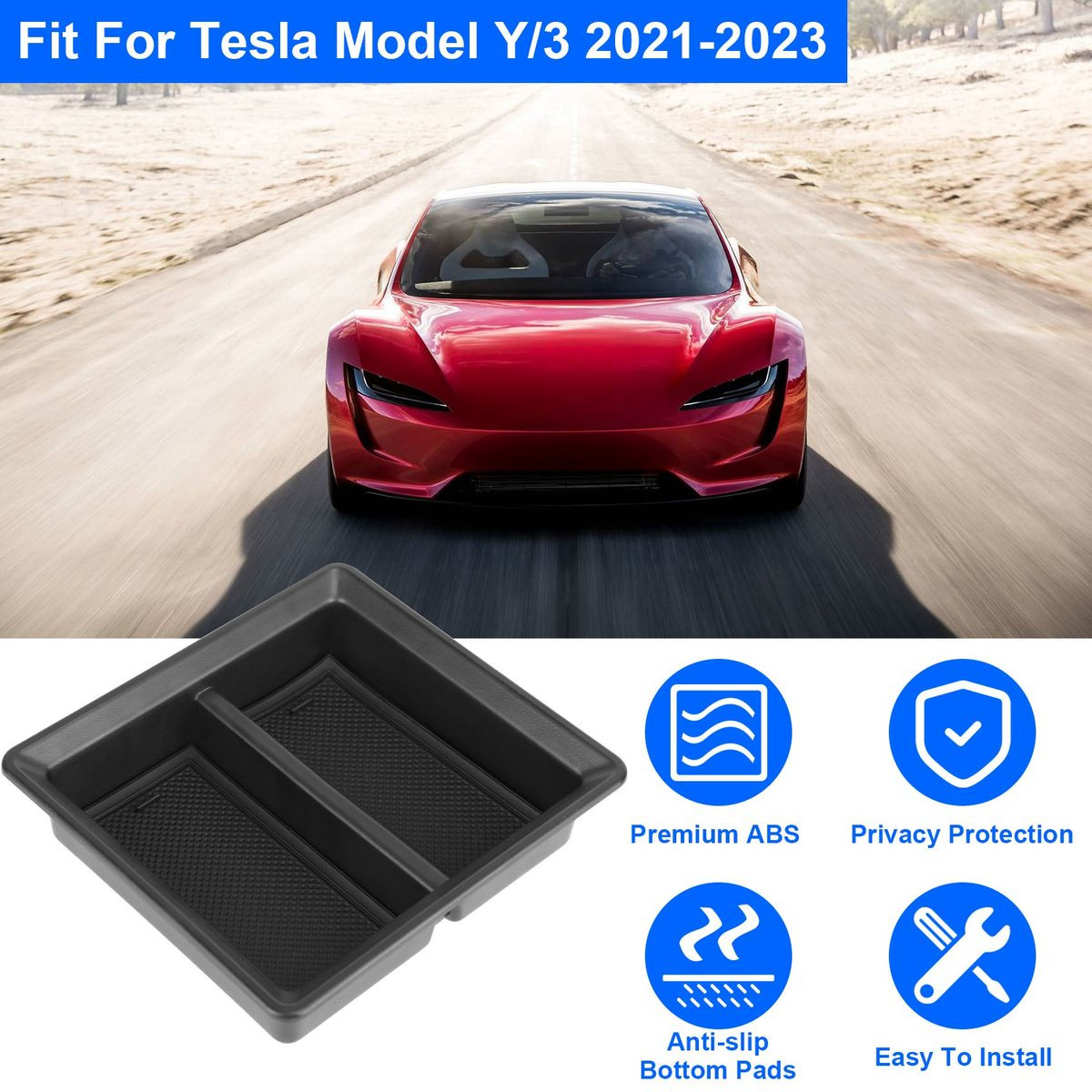 Center Console Organizer Tray (Tesla MODEL 3/Y 2021-2023) product image