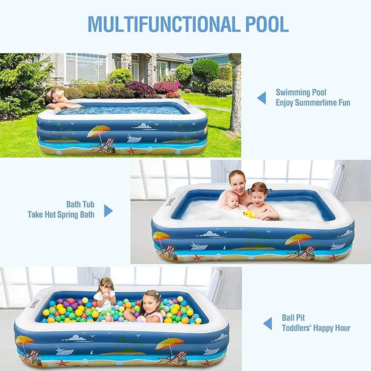 Funavo Sandy Beach 3-Layer Swimming Pool  product image