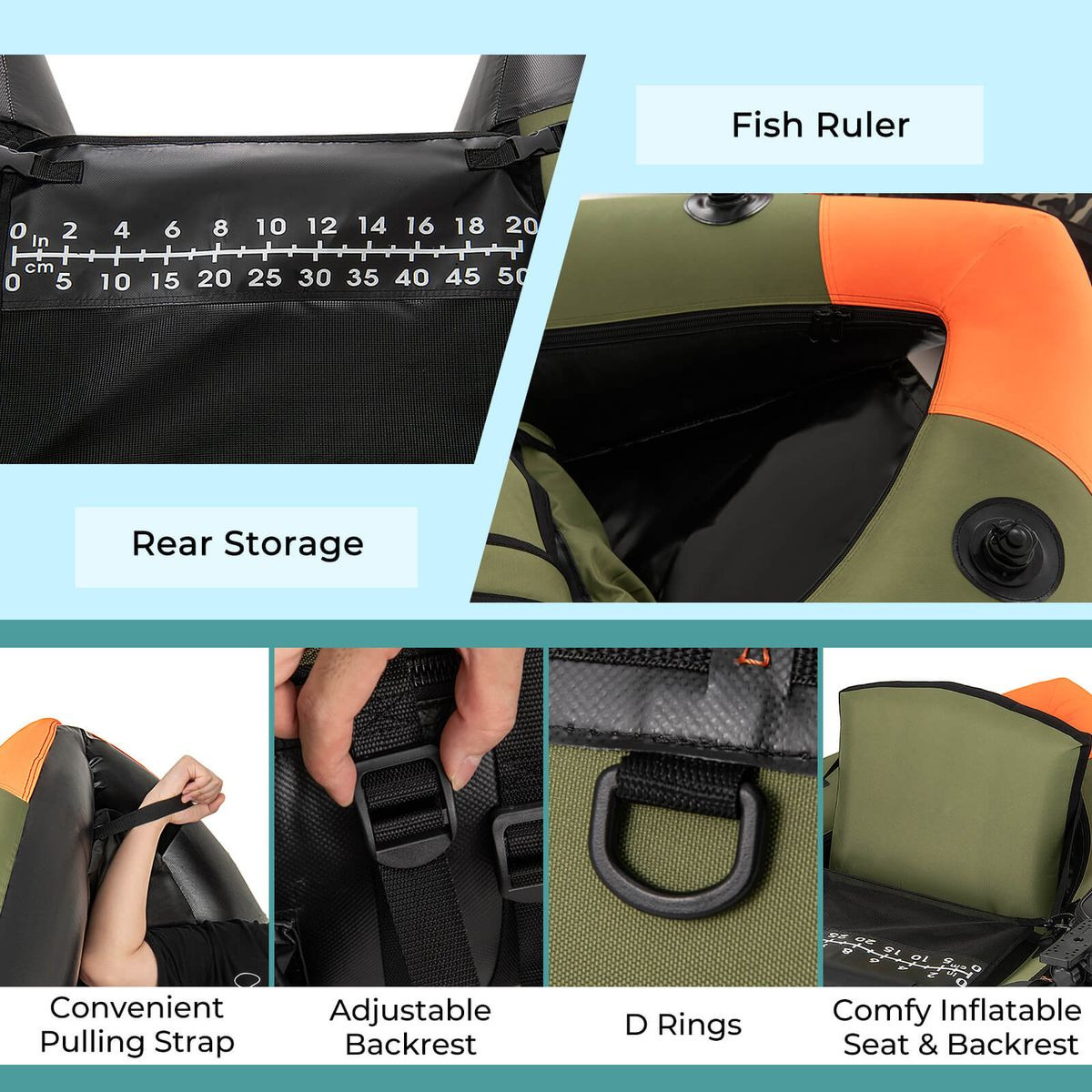 Portable Inflatable Fishing Boat product image