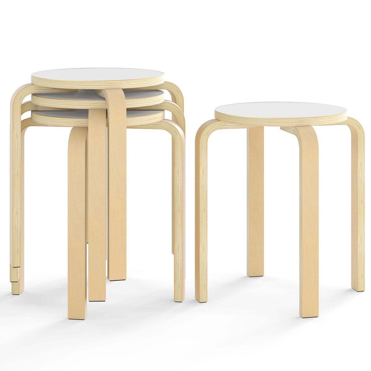 Round Stacking Stool (4-Pack) product image