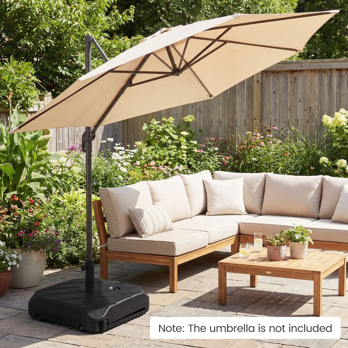 Fillable Patio Umbrella Base with Wheels product image