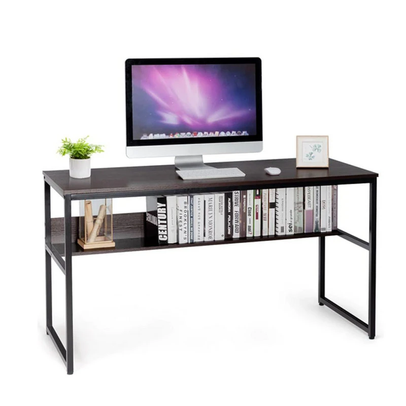 Industrial 55" Computer Desk with Storage Shelf  product image