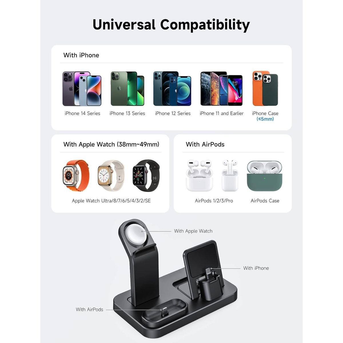 Rjr  3-in-1  Charging Station for Apple Devices product image