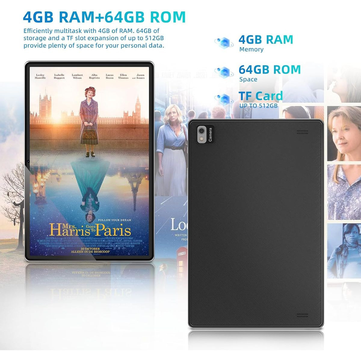 10.1" SGIN T10 Android 12 Tablet 1280x800, 4GB RAM 64GB ROM Tablets product image