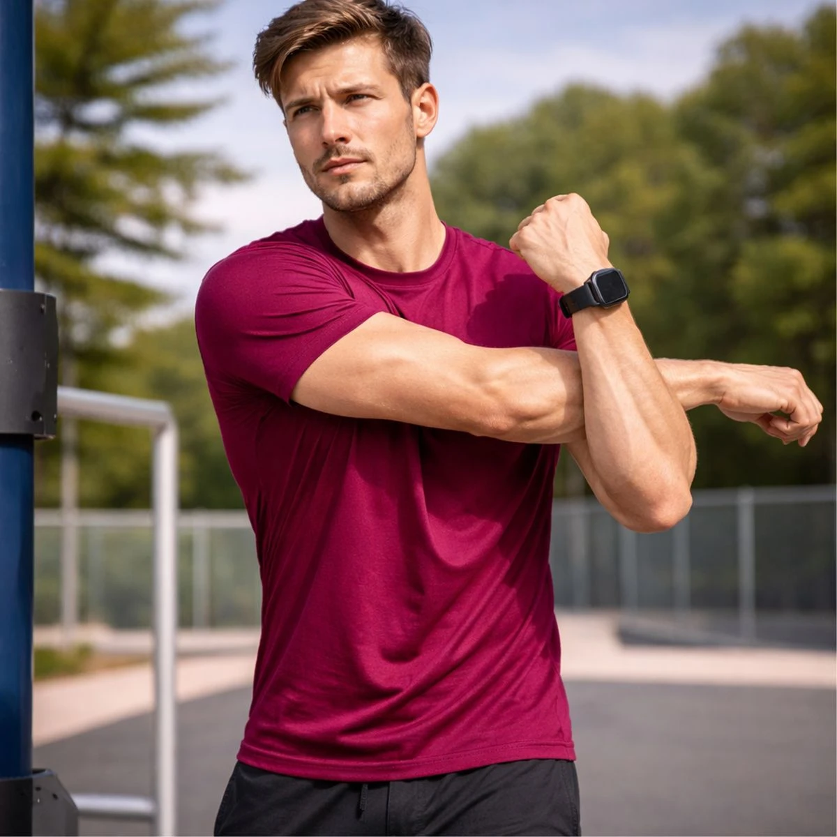 Men’s Assorted Stretch Rayon Short Sleeve Tees (8-Pack) product image