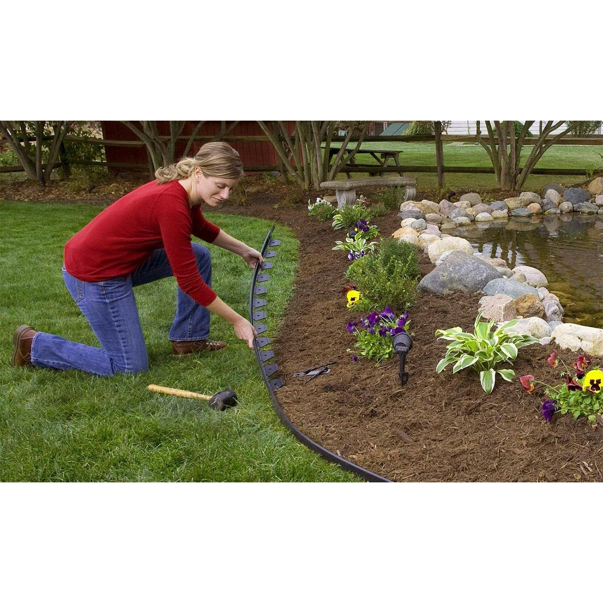 No-Dig Plastic Garden Border product image