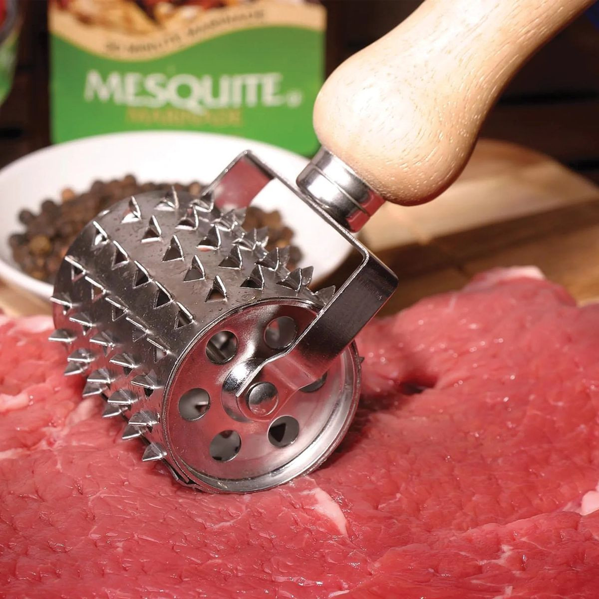 Jim Beam Stainless Steel Rolling Meat Tenderizer product image