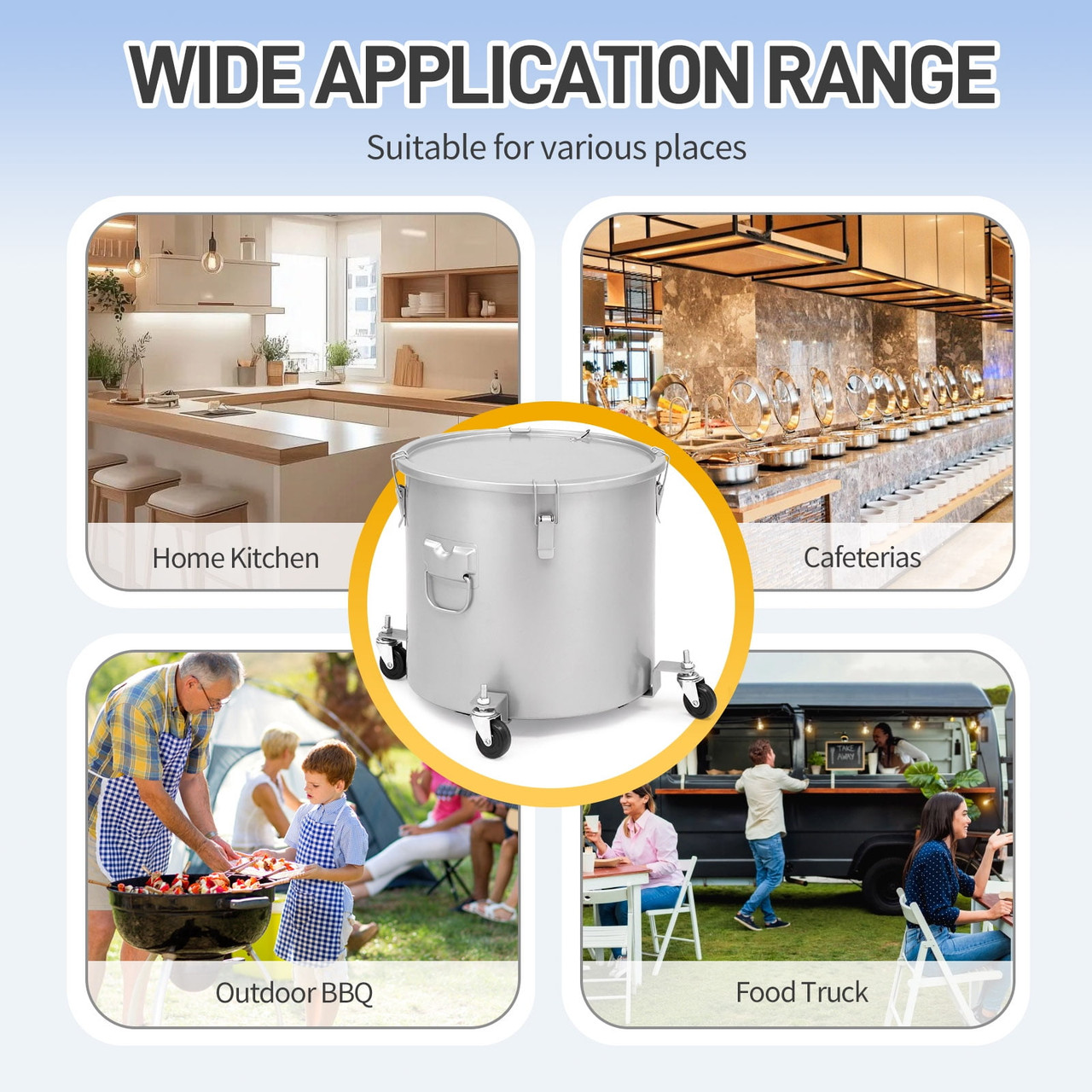 10 Gallon Fryer Oil Bucket with Lid product image