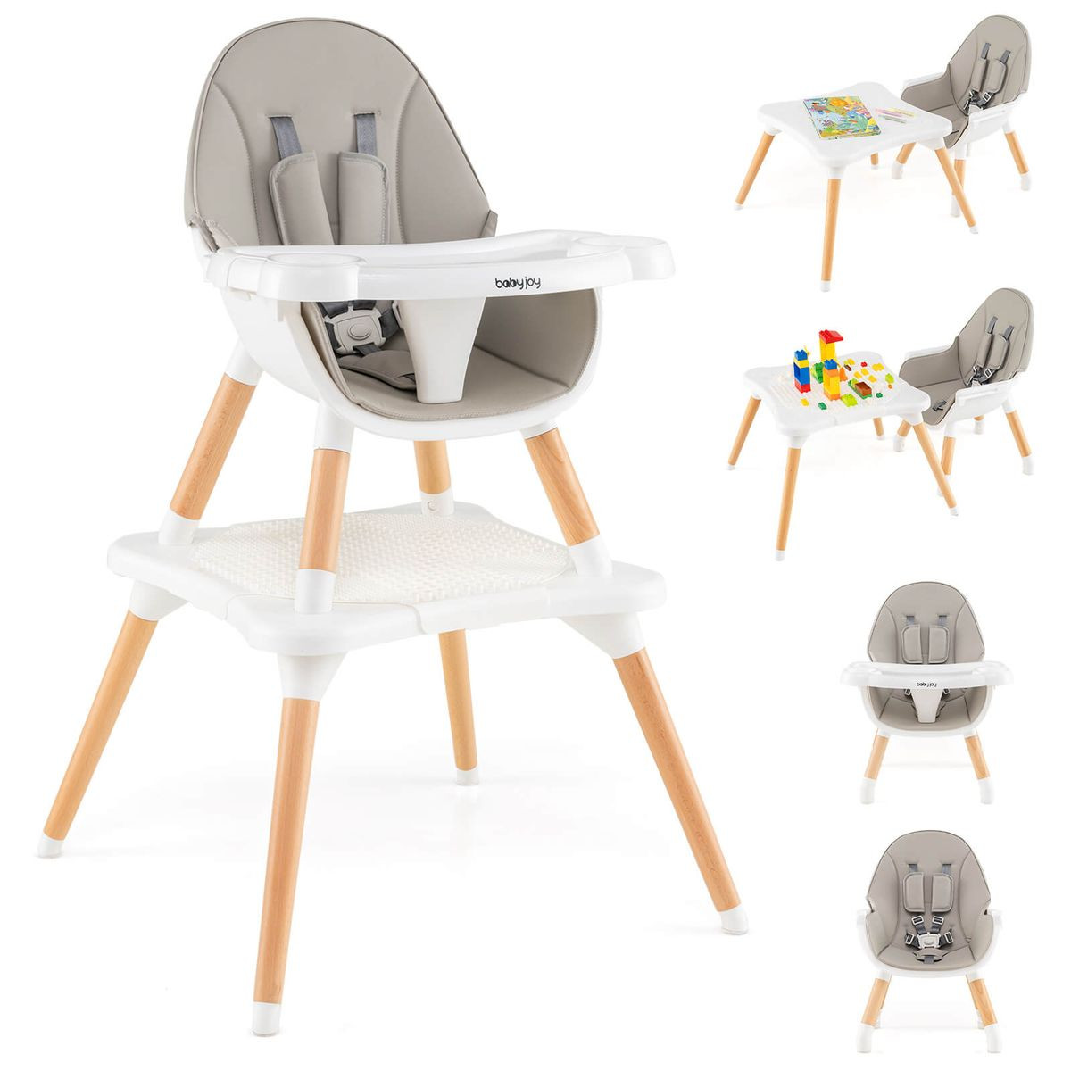 6-in-1 Infant Wooden Convertible High Chair  product image