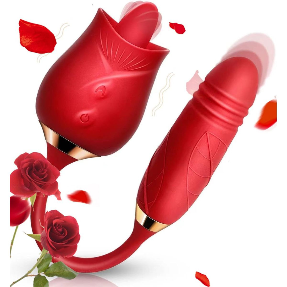 Rose-Shaped Handheld Clitoral Vibrator  product image