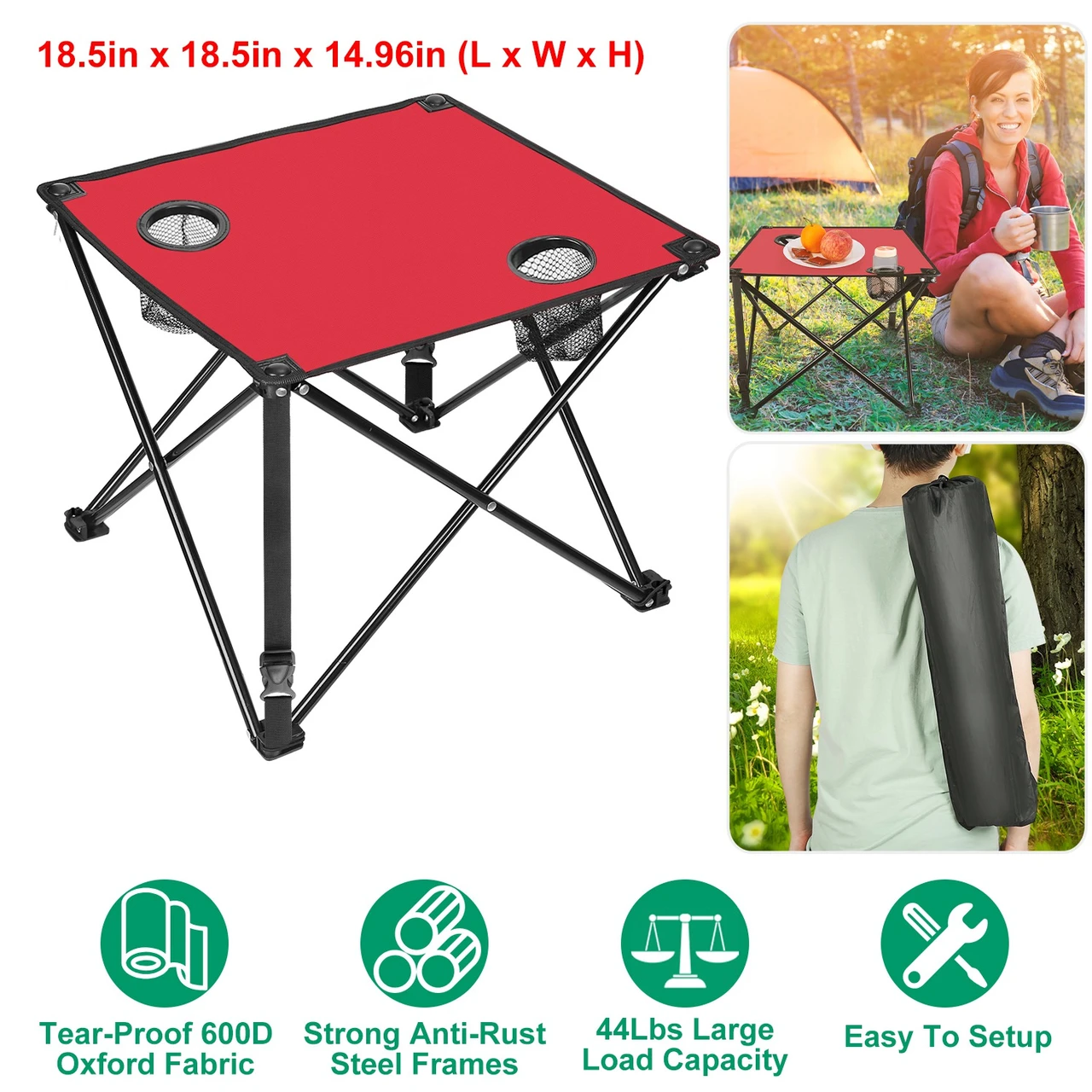 Foldable Camping Table (1 or 2-Pack) product image