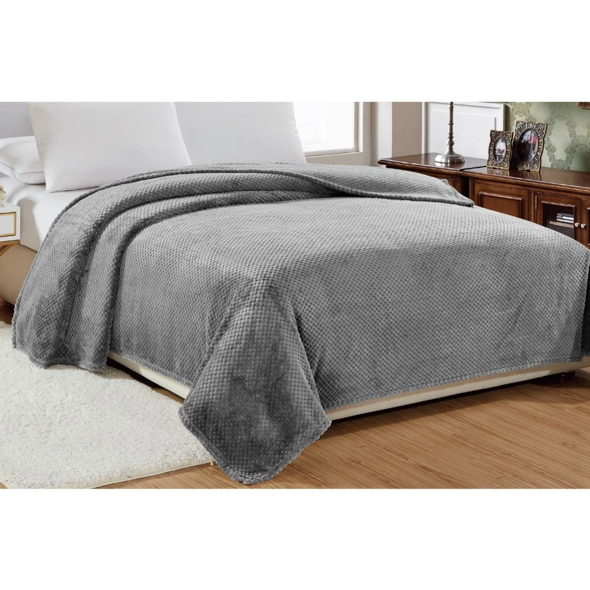 Noble House™ Popcorn Textured Microplush Blanket (4 Sizes) product image