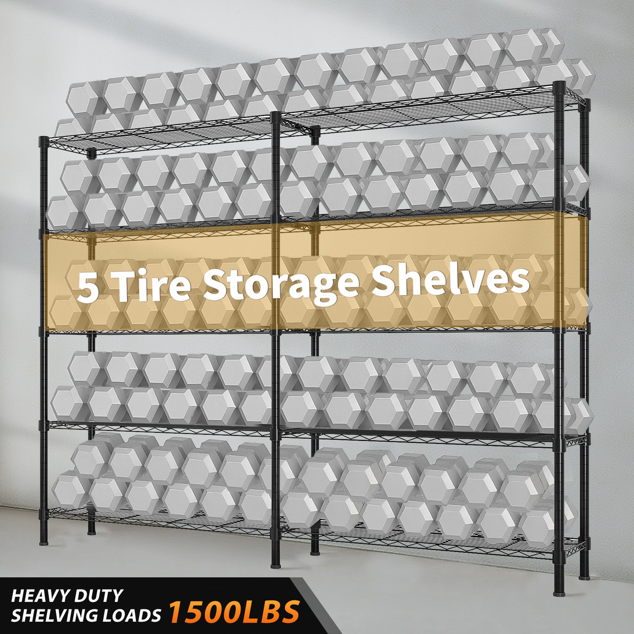 5-Tier Steel Shelving Unit  product image