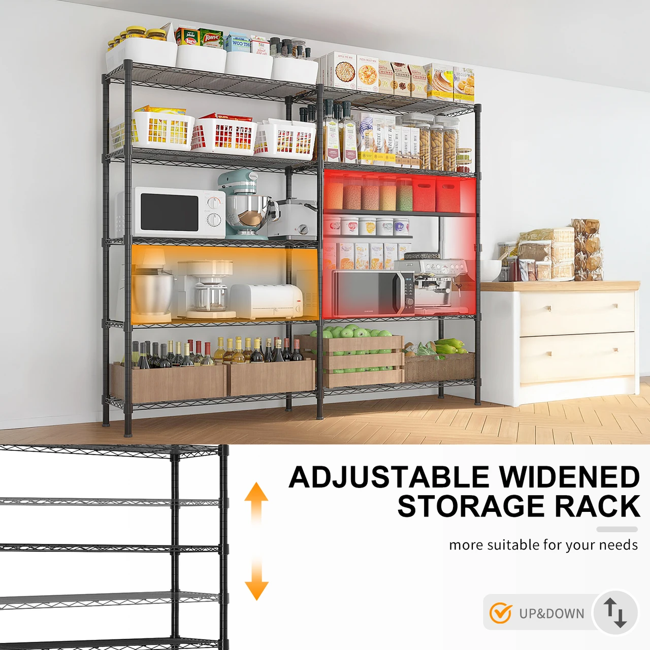 5-Tier Steel Shelving Unit  product image