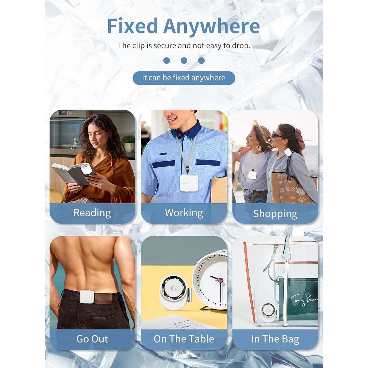 Mini Under Shirt Fan with Belt Clip product image