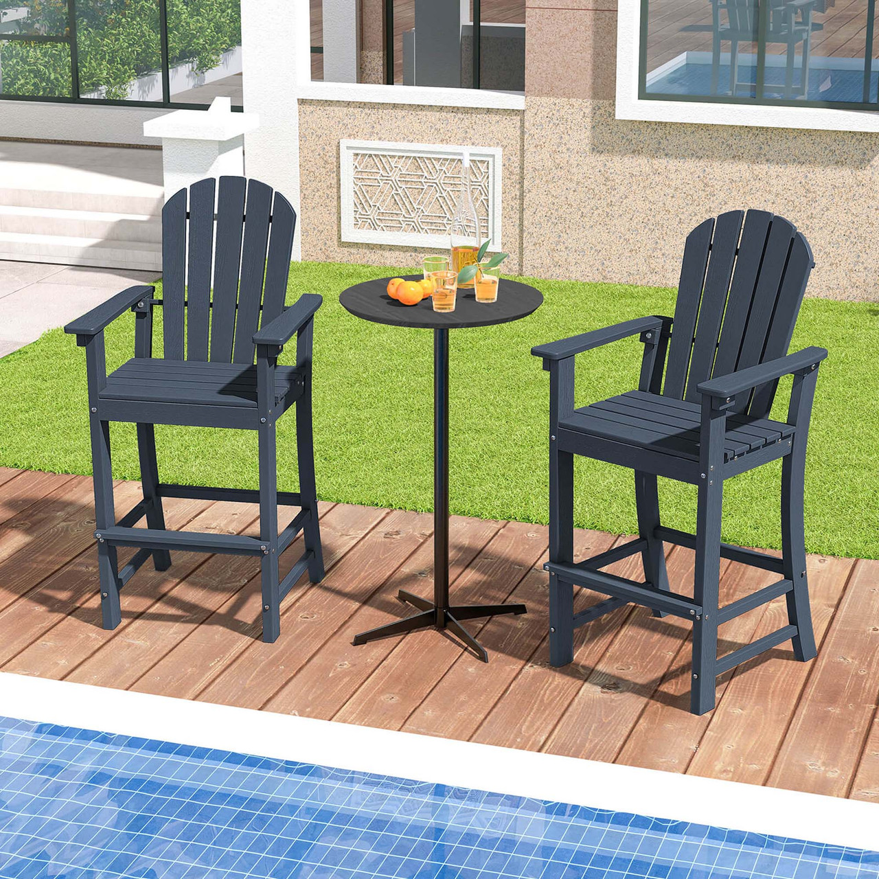 Outdoor HDPE Bar-Height Patio Chair  product image