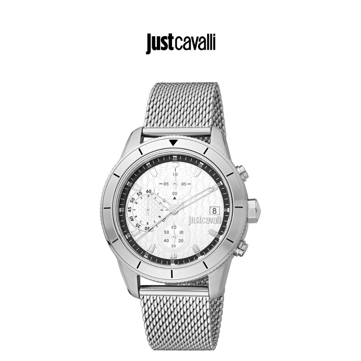 Just Cavalli Men's Maglia Silver Dial Watch  product image