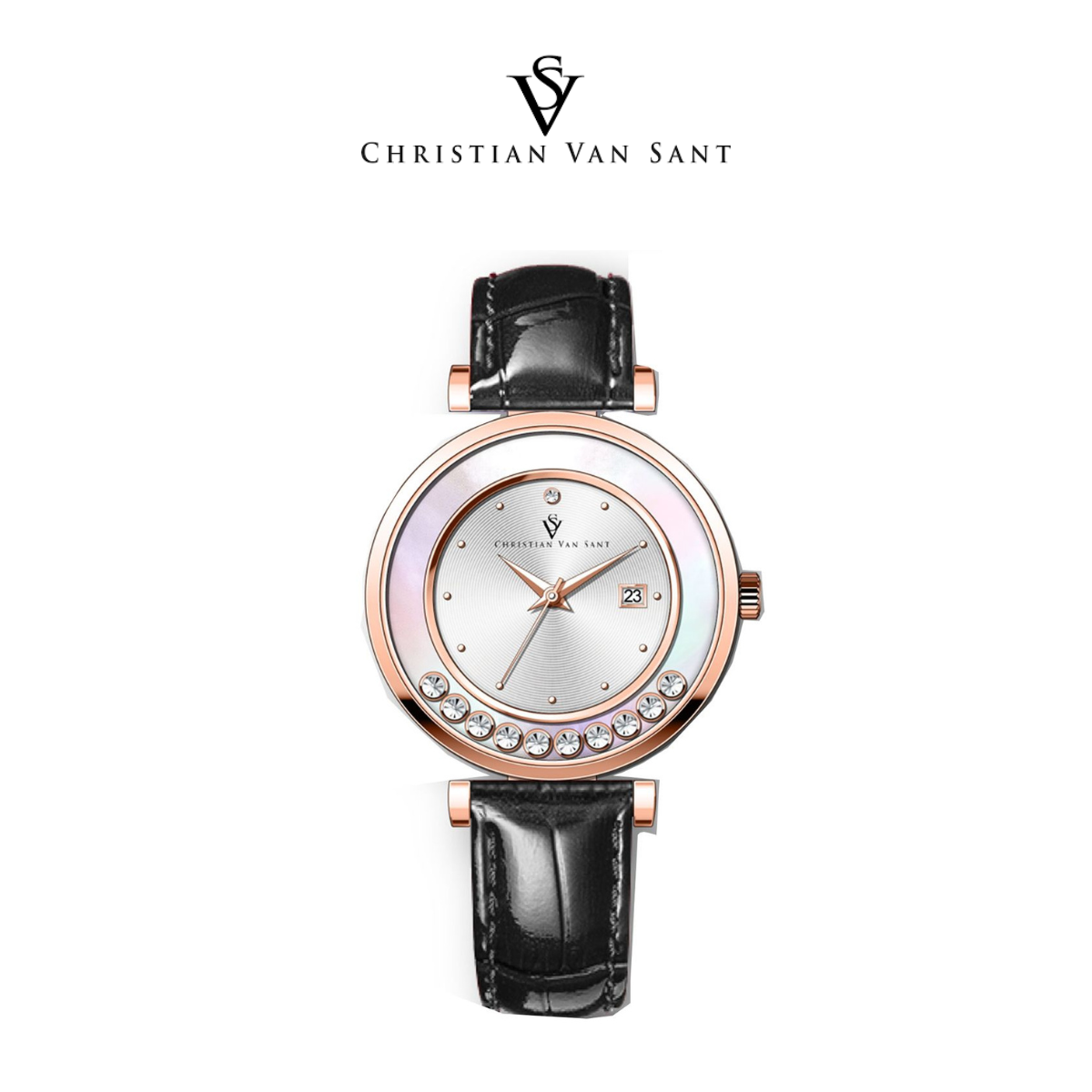 Christian Van Sant Women's Bria Silver Dial Watch product image