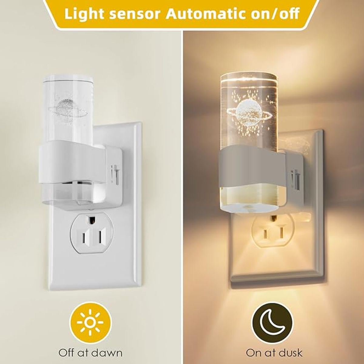 Starry Night 3D Etched Night Light (2-Pack) product image