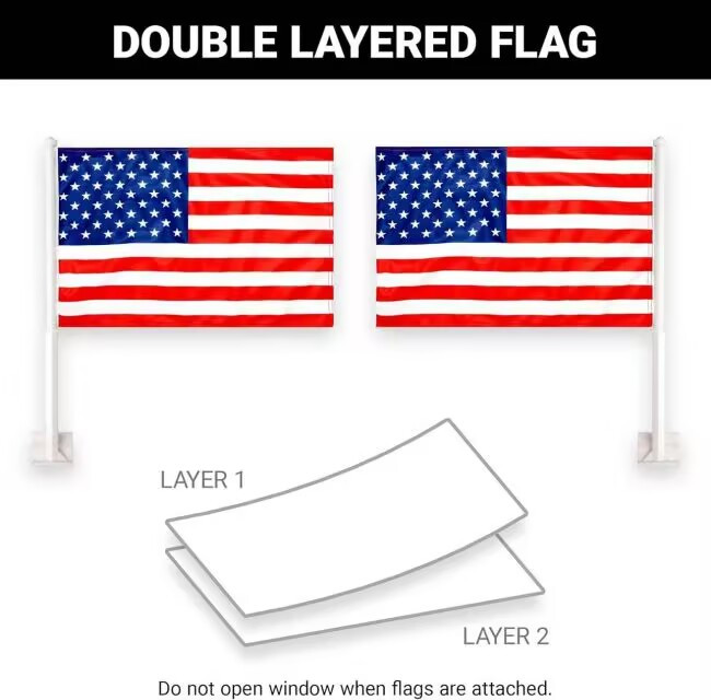 USA Car Flags (2-Pack) product image