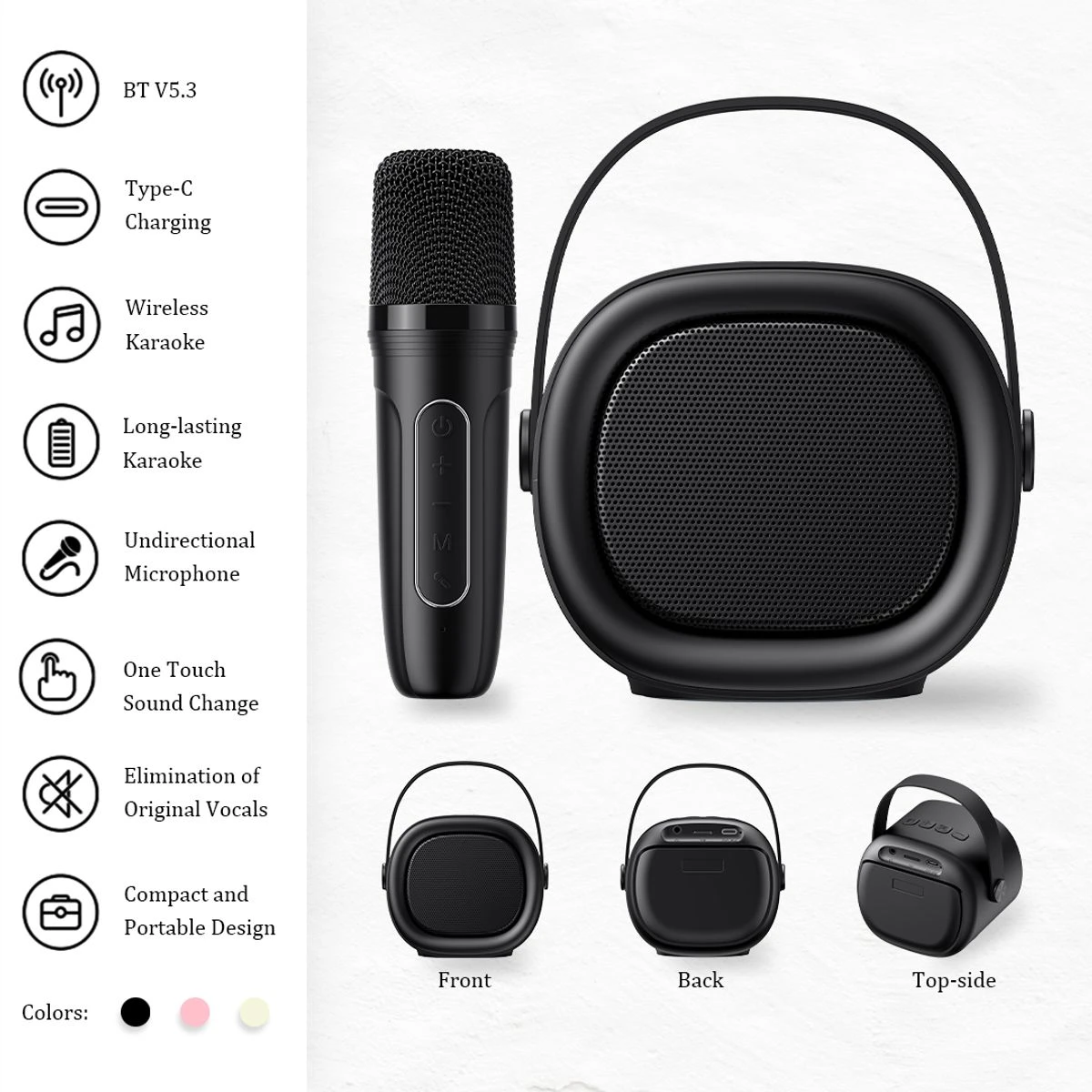 Ethos “Hearts Melody” Portable Karaoke Machine product image