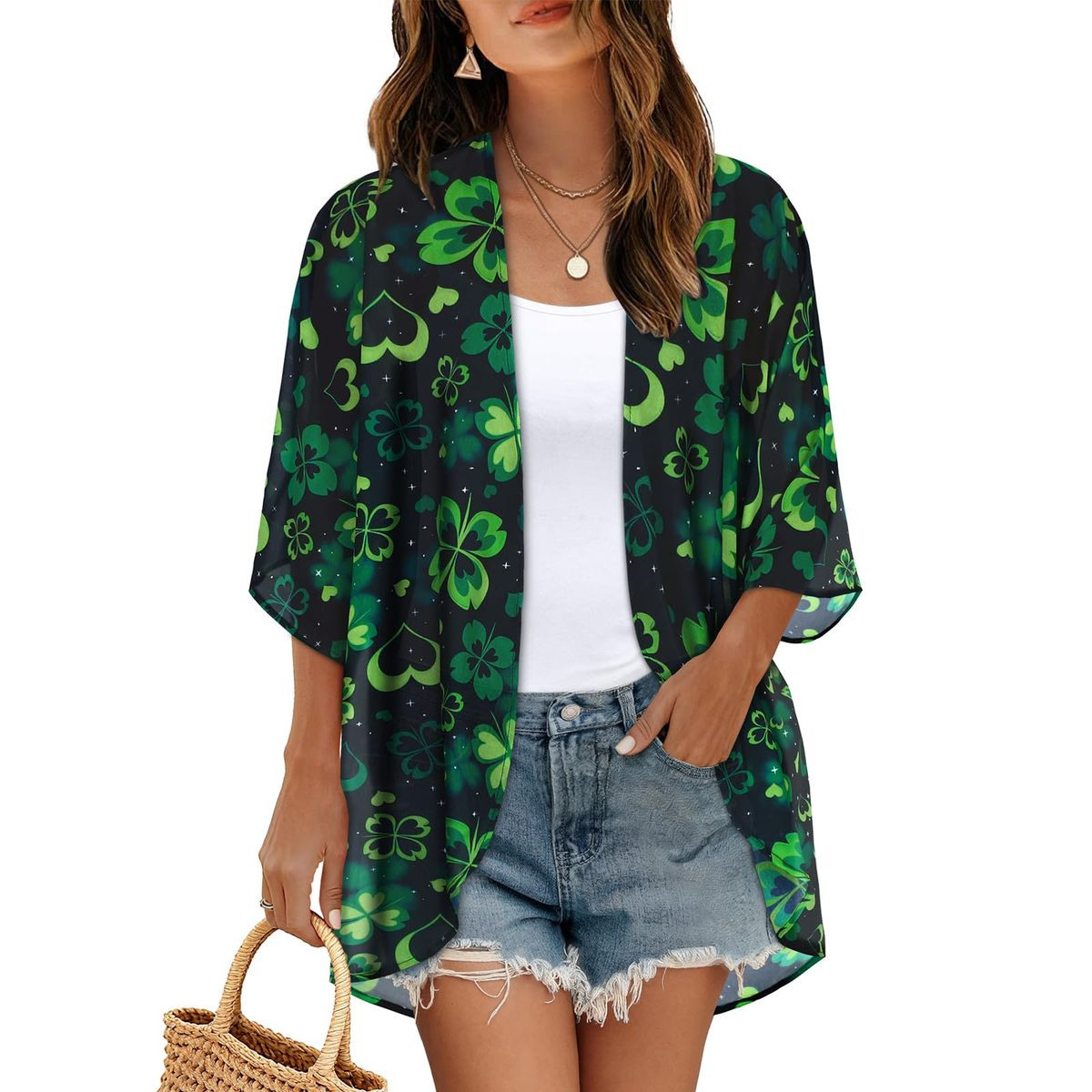 Women's Lightweight Chiffon Kimono Cardigan product image
