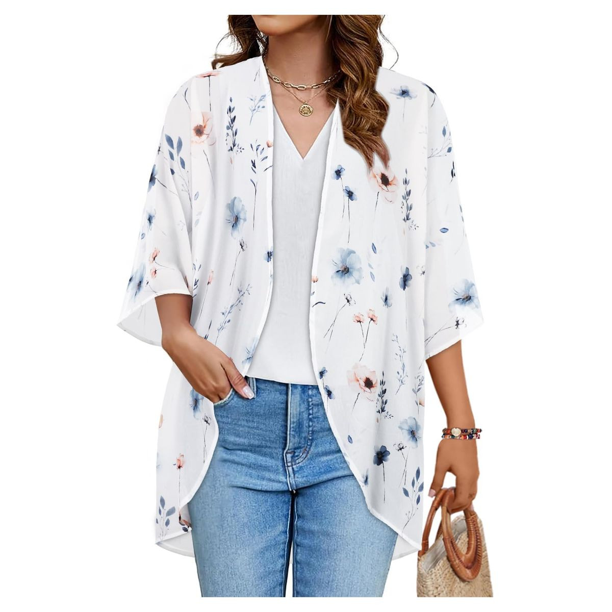 Women's Lightweight Chiffon Kimono Cardigan product image