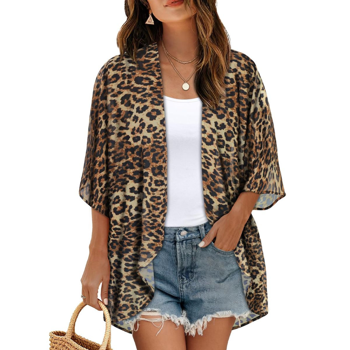 Women's Lightweight Chiffon Kimono Cardigan product image