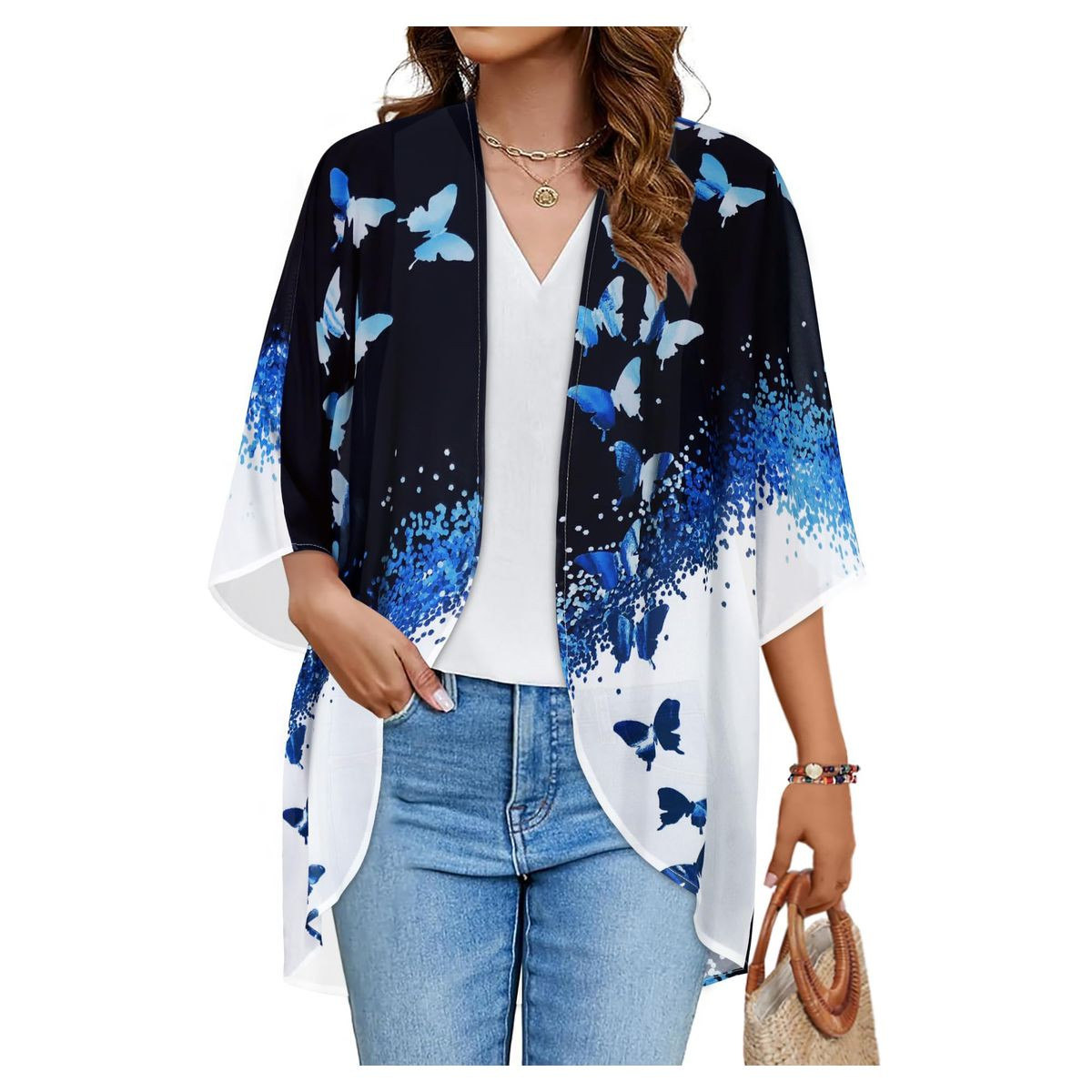Women's Lightweight Chiffon Kimono Cardigan product image