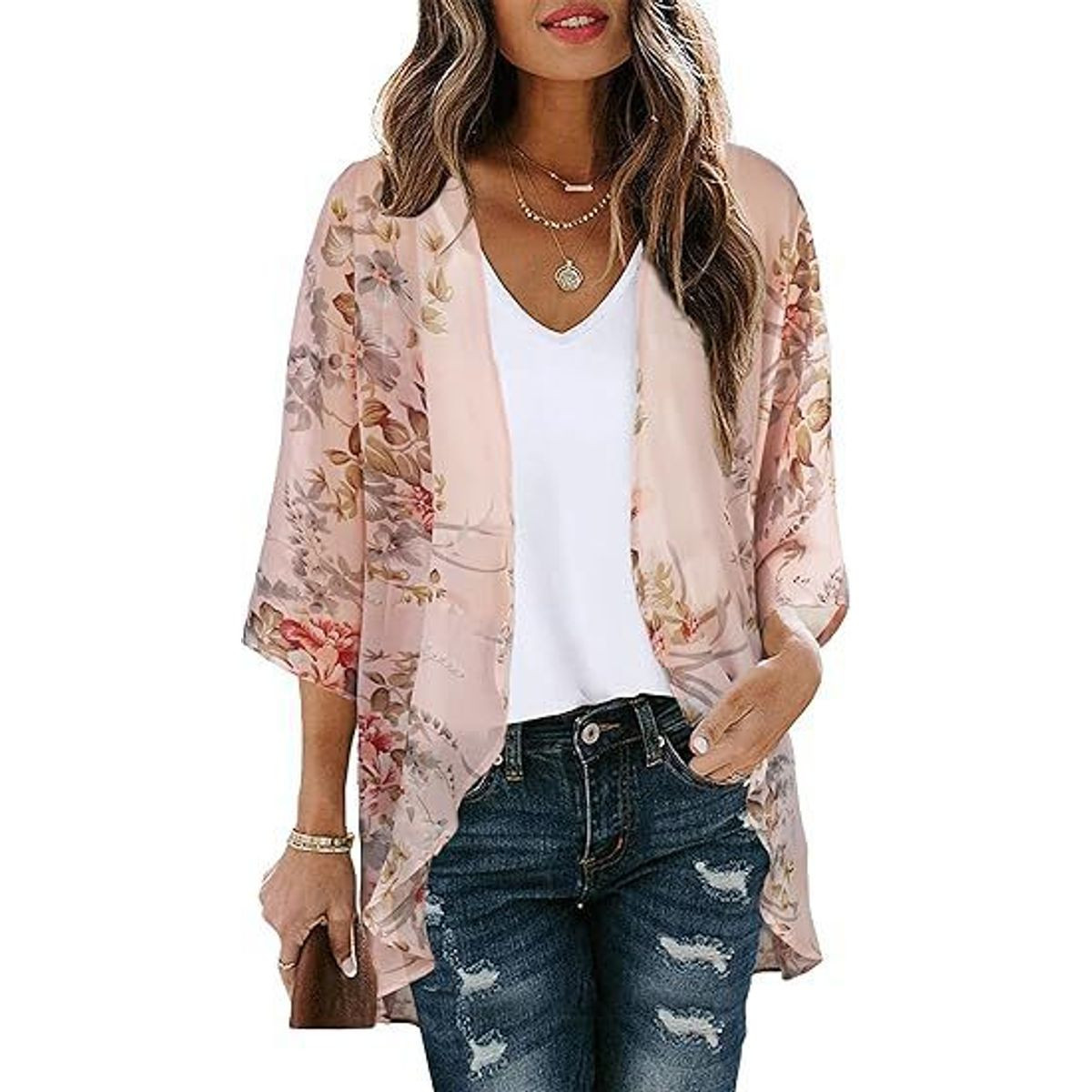 Women's Lightweight Chiffon Kimono Cardigan product image