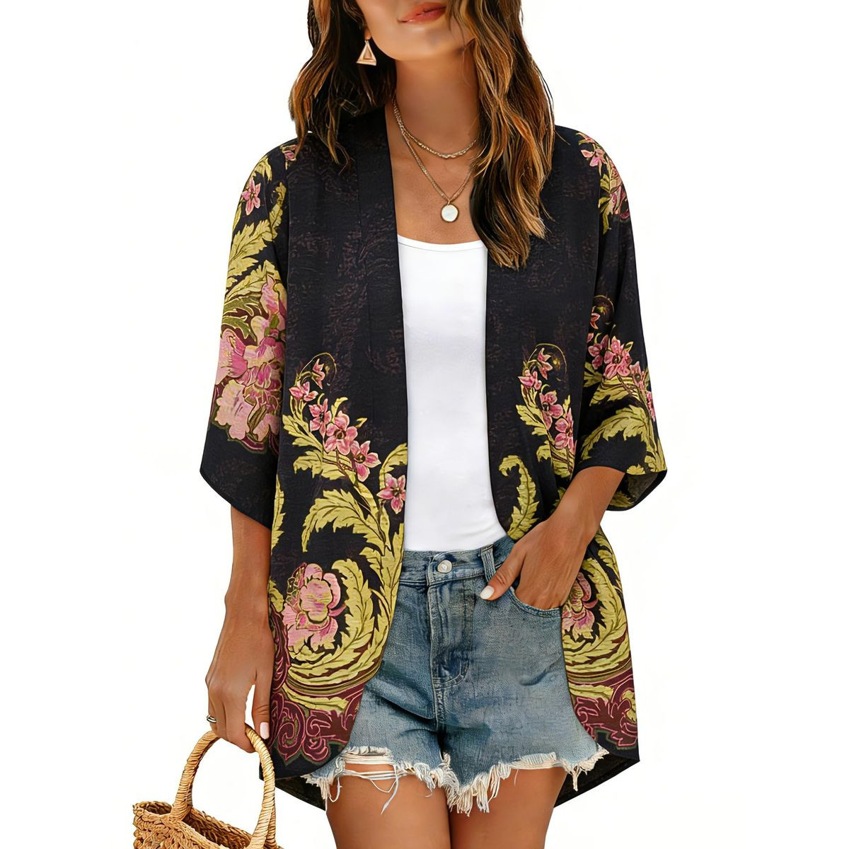 Women's Lightweight Chiffon Kimono Cardigan product image