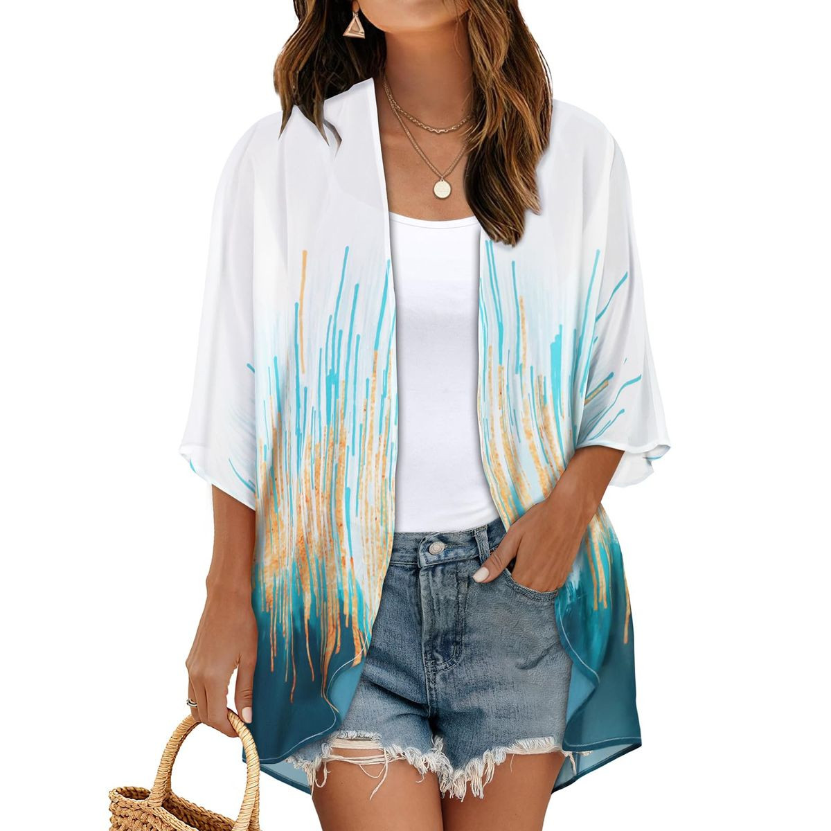 Women's Lightweight Chiffon Kimono Cardigan product image