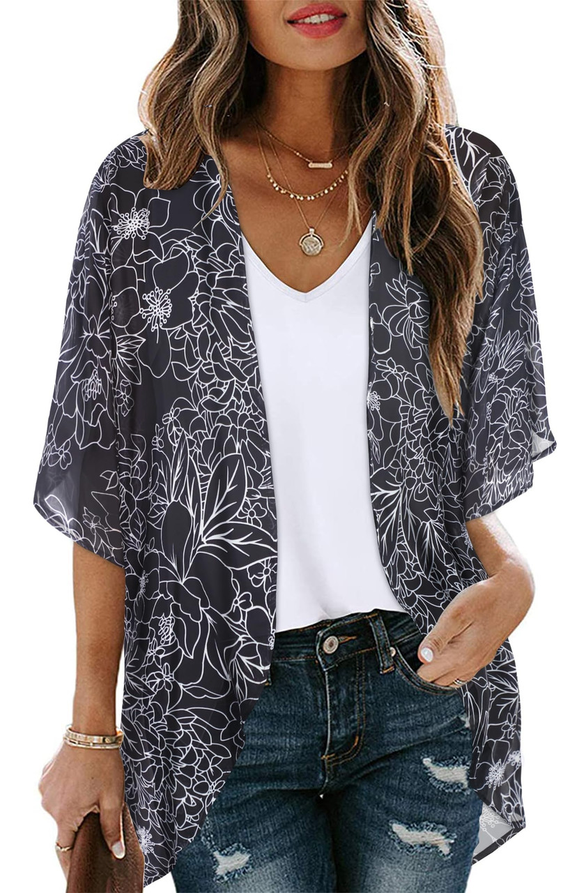 Women's Lightweight Chiffon Kimono Cardigan product image