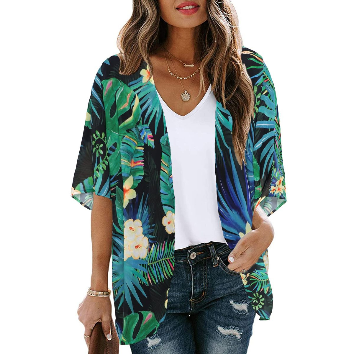 Women's Lightweight Chiffon Kimono Cardigan product image