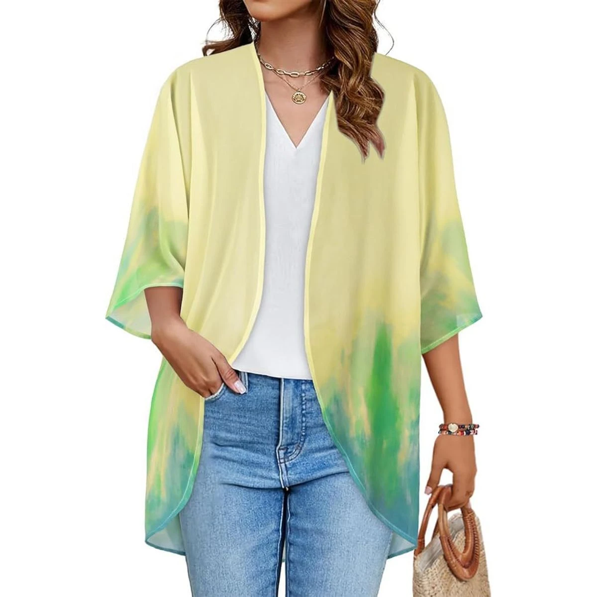 Women's Lightweight Chiffon Kimono Cardigan product image
