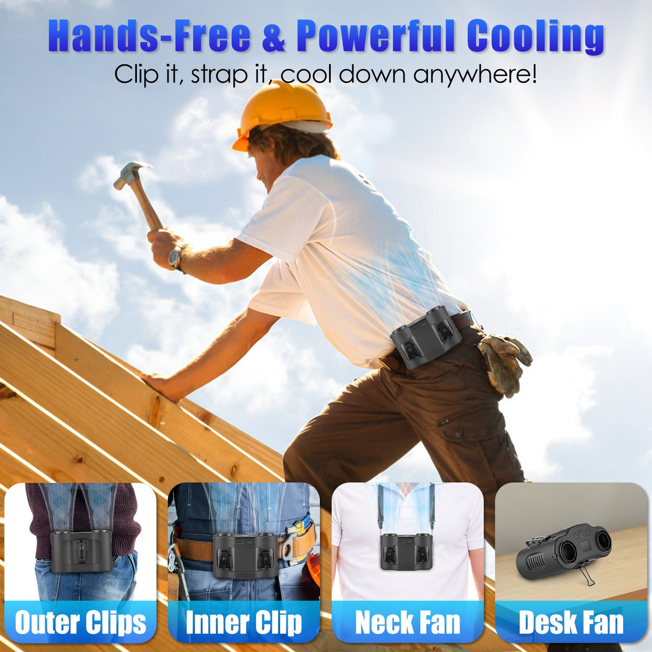 4‑in‑1 Wearable Waist Fan  product image