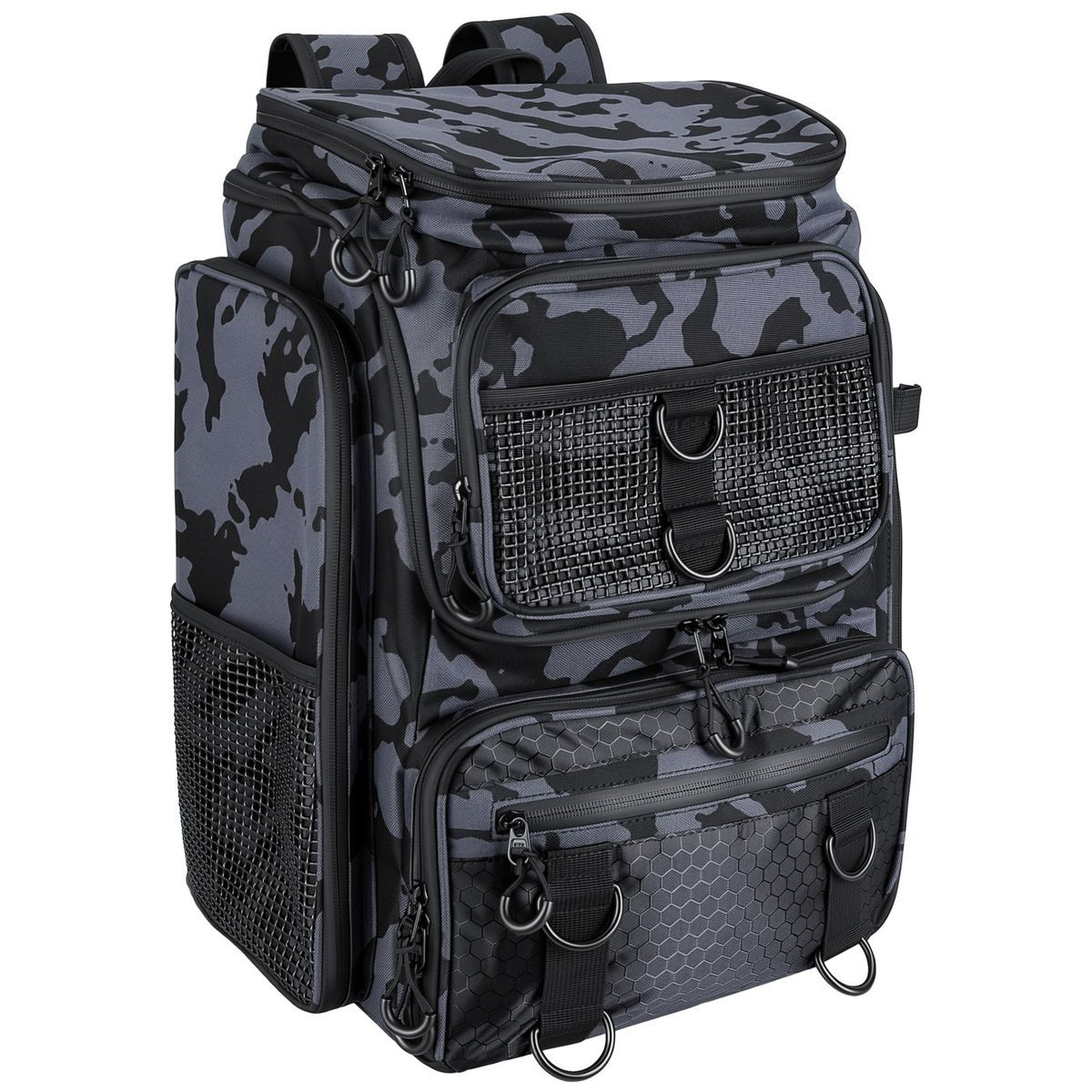 Fishing Backpack with Rod Holders and Multi‑Pocket Tackle Storage product image