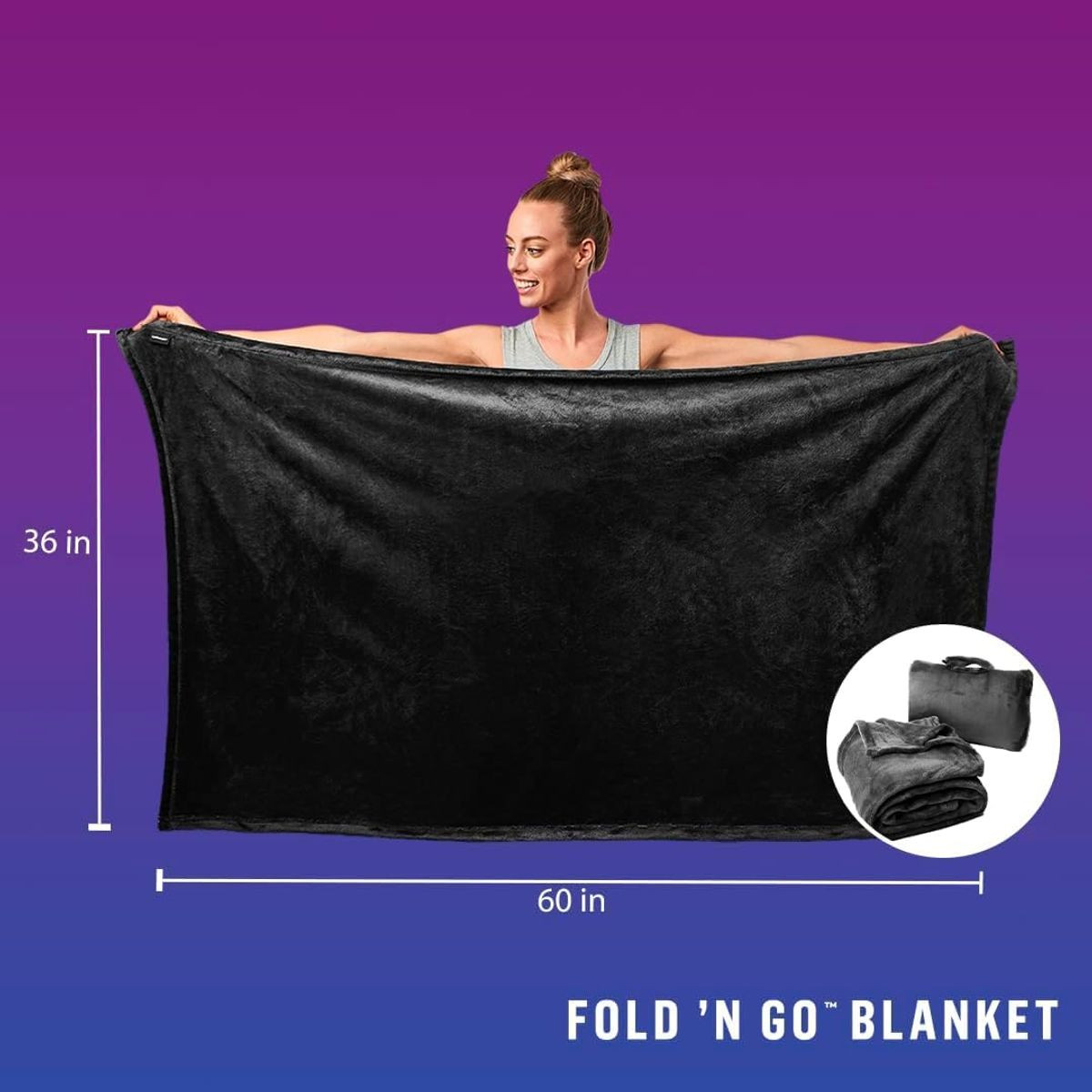 Cabeau Fold ‘n Go Travel and Throw Blanket  product image