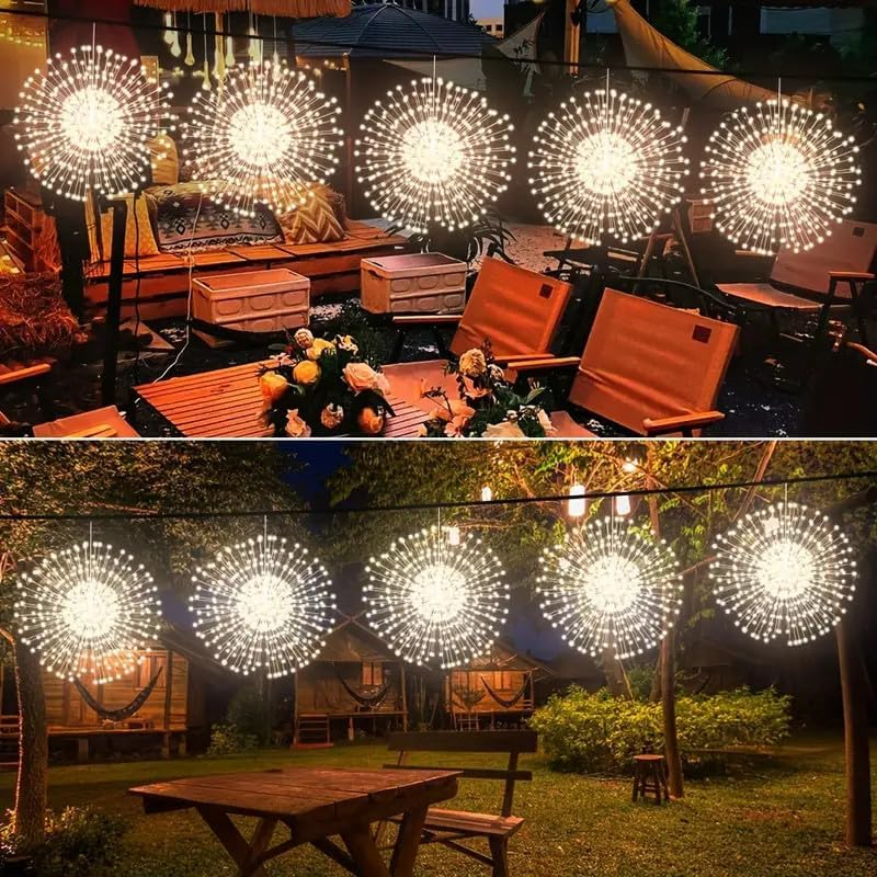 Solar Hanging Firework String Lights product image