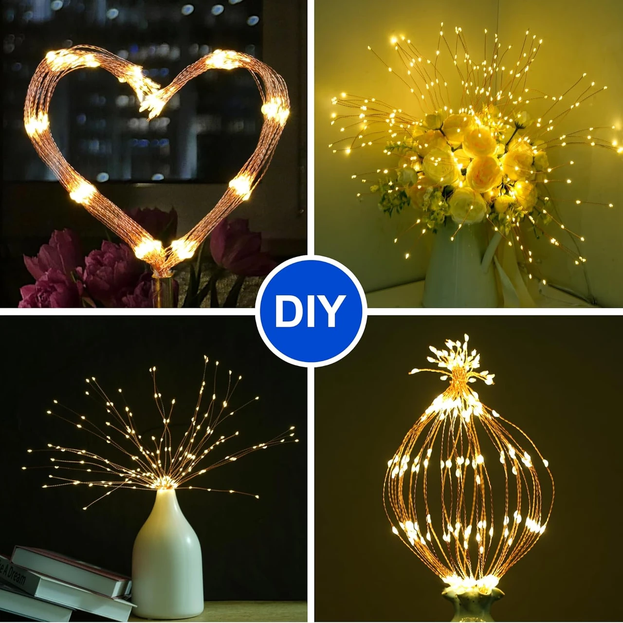 Solar Hanging Firework String Lights product image