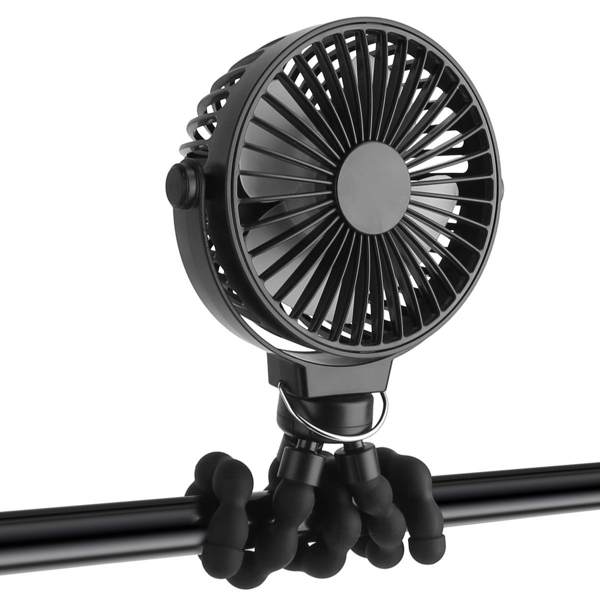 Portable Baby Stroller Fan with Flexible Tripod and 360° Cooling product image