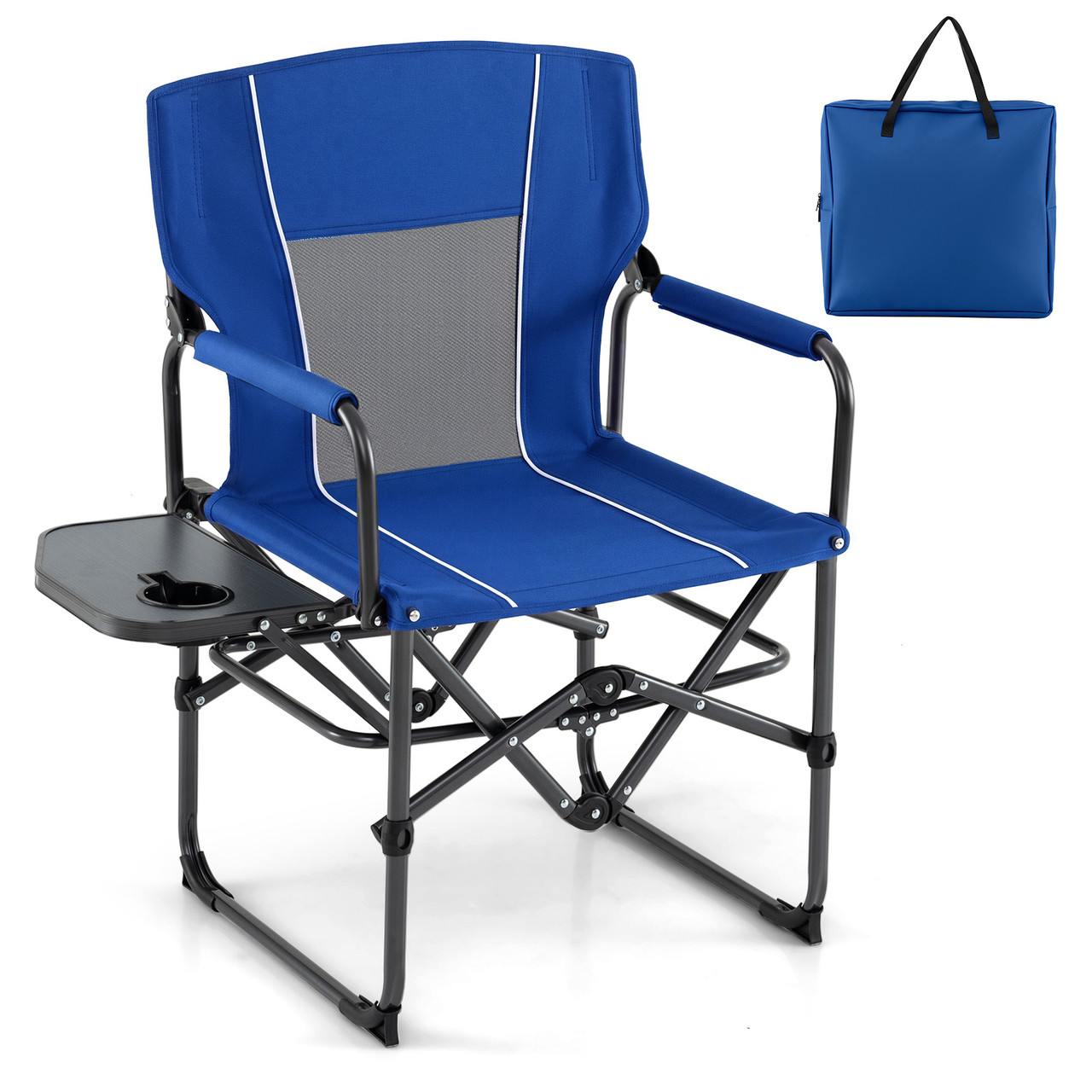 Folding Camping Chair with Side Table & Cup Holder (1-2 Pack) product image