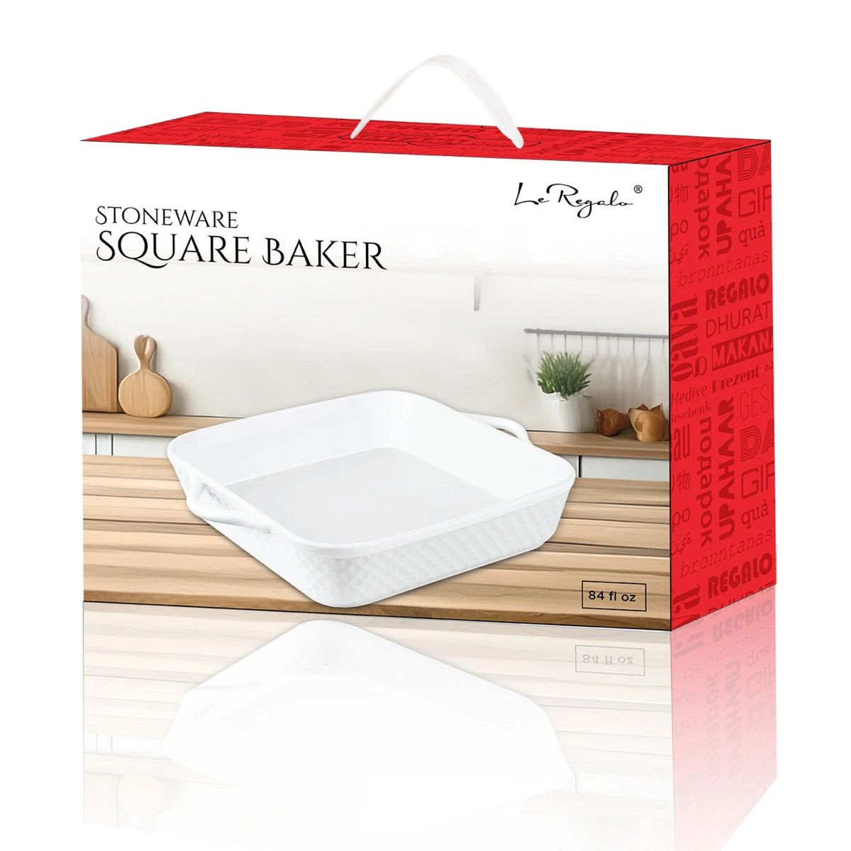 Le Regalo 10" Stoneware Square Baker product image