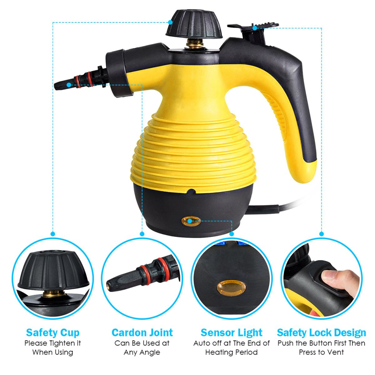 Multifunctional Portable 1,050-Watt Household Steam Cleaner product image