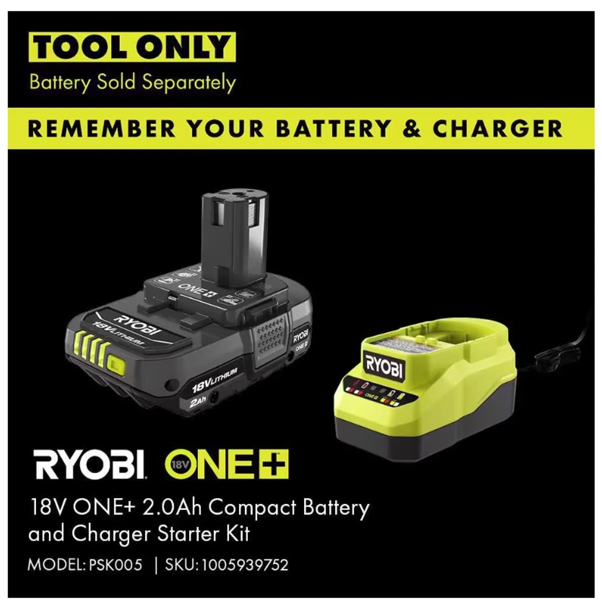 RYOBI ONE+ 18V Cordless Electrostatic 0.5 Gal. Sprayer (Tool Only) product image