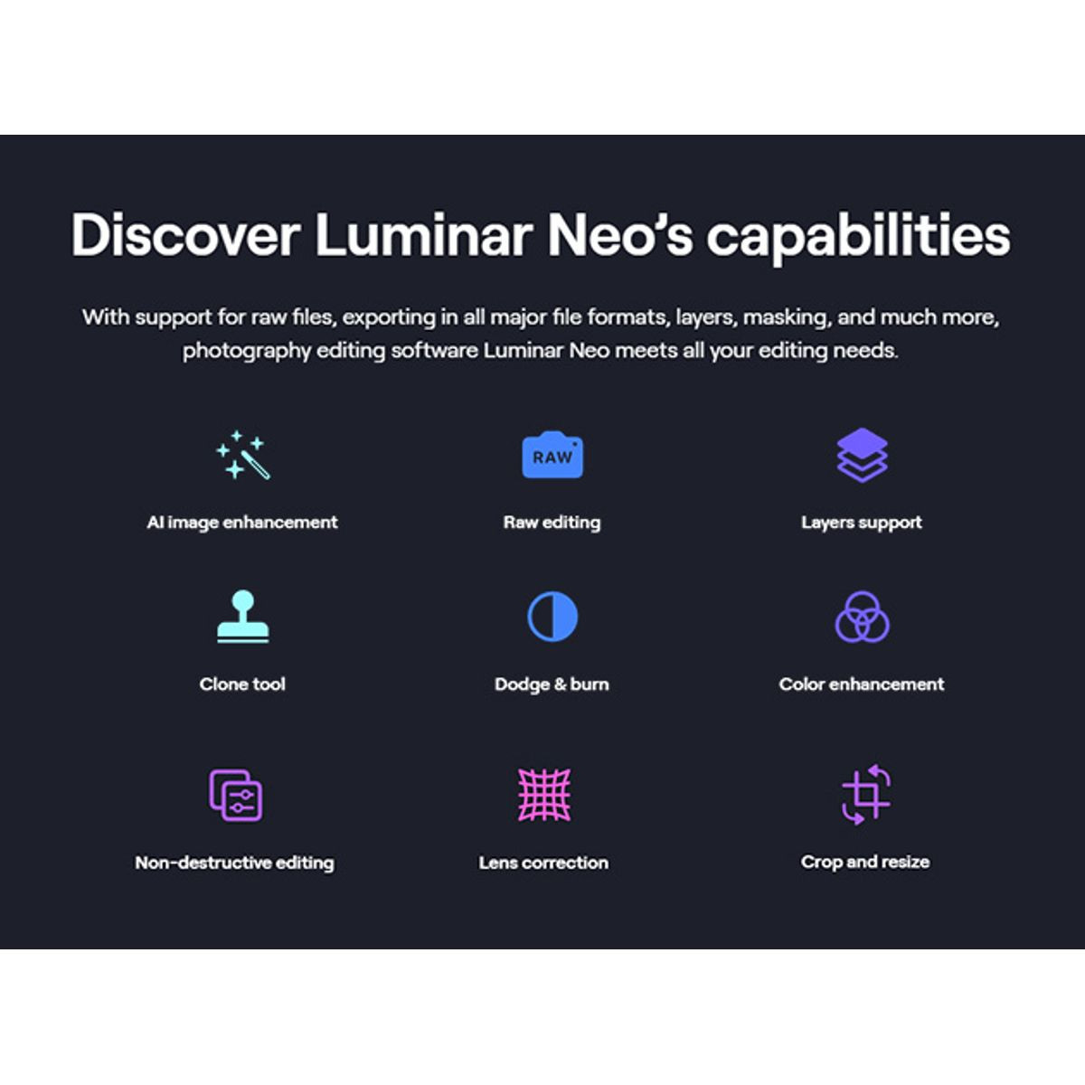 Award-Winning Luminar Neo A.I Technology Photo Editing (Full Version) product image