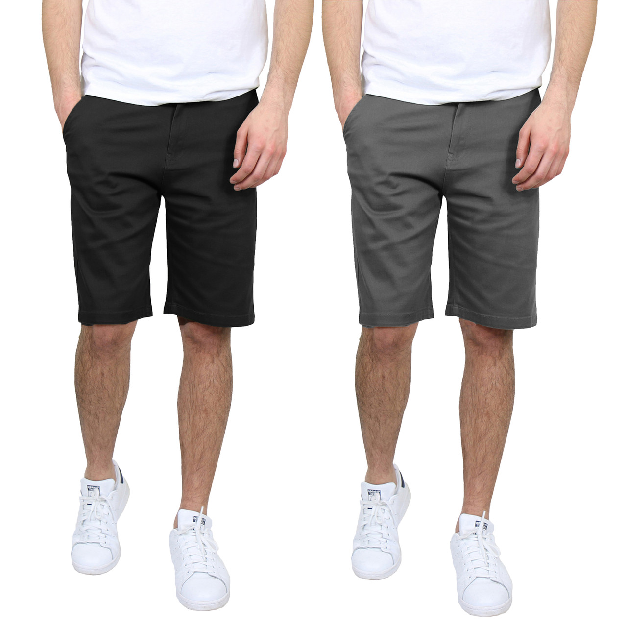 Men's 5-Pocket Cotton Stretch Chino Shorts (2-Pack) product image