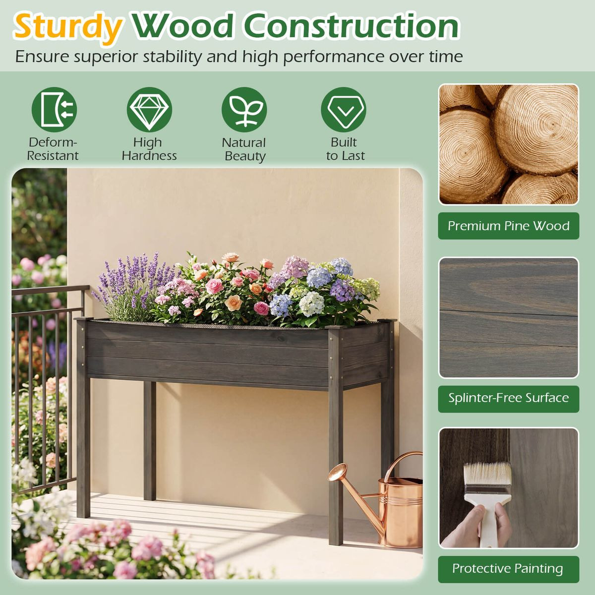 Wooden Raised Garden Bed (2-Pack) product image