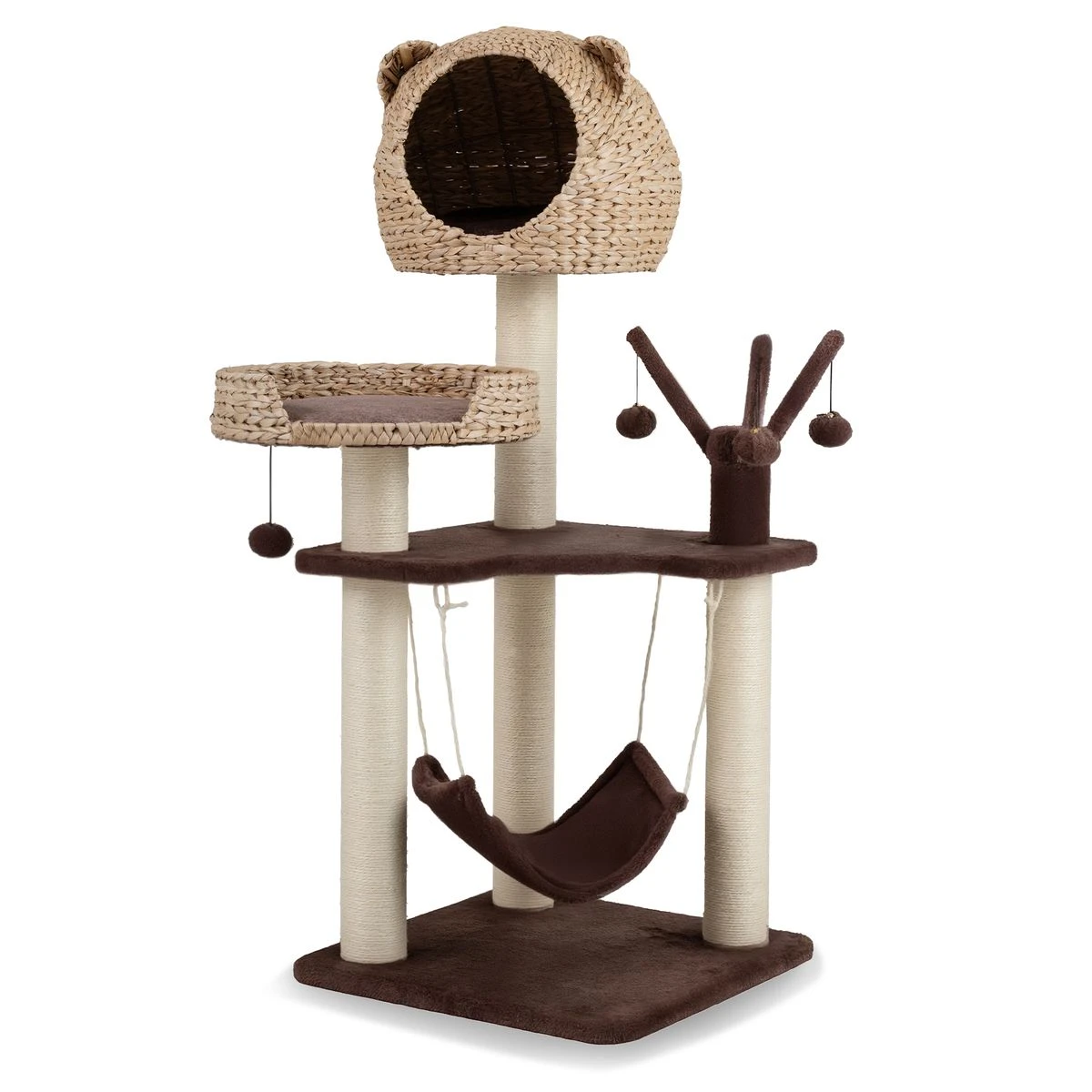 Modern Cat Tree with Natural Sisal Scratching Posts product image