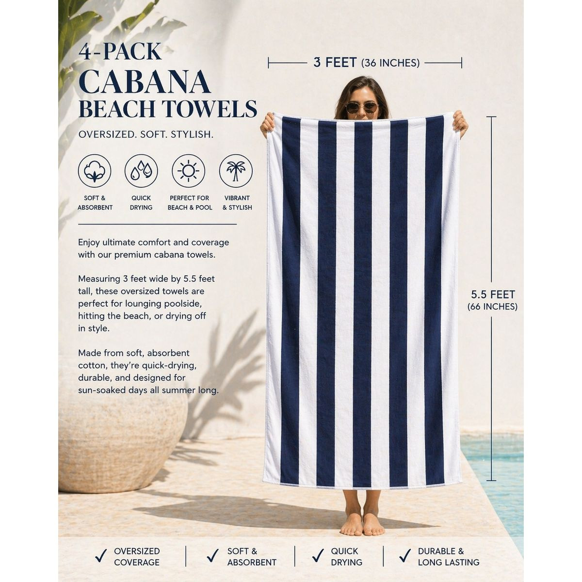 Large Cabana Beach Towel (2- to 6-Pack) product image